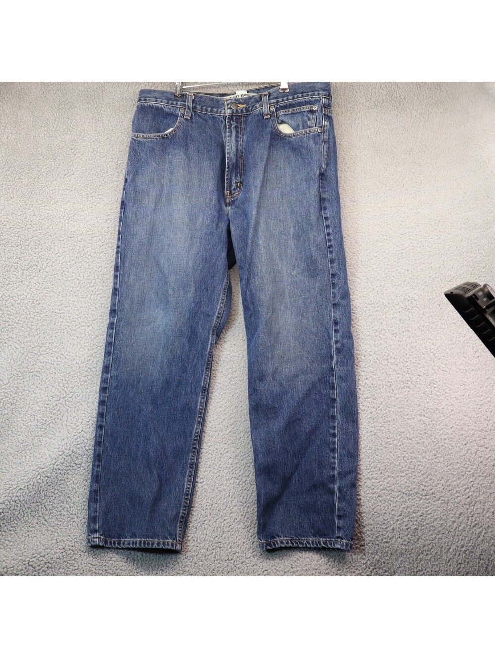 Harley Davidson Jeans Motorcycle Straight Med Wash Men 36x30